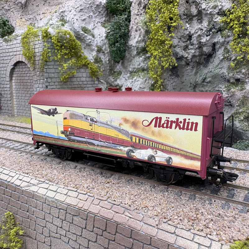 Wagon De Marchandises Publicitaire H0 Sachsenmodelle 18738 - Modélisme Ferroviaire - Comme Neuf
