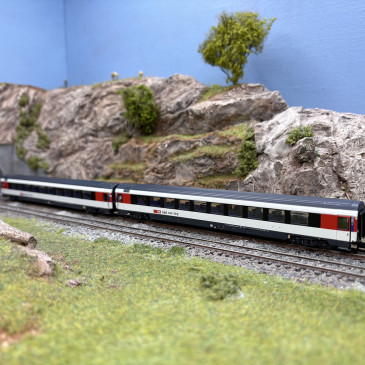 2 voitures Bpm, 2CL, (UIC Z1), SBB CFF FFS, Ep. VI - HOBBYTRAIN H25503 - N 1/160