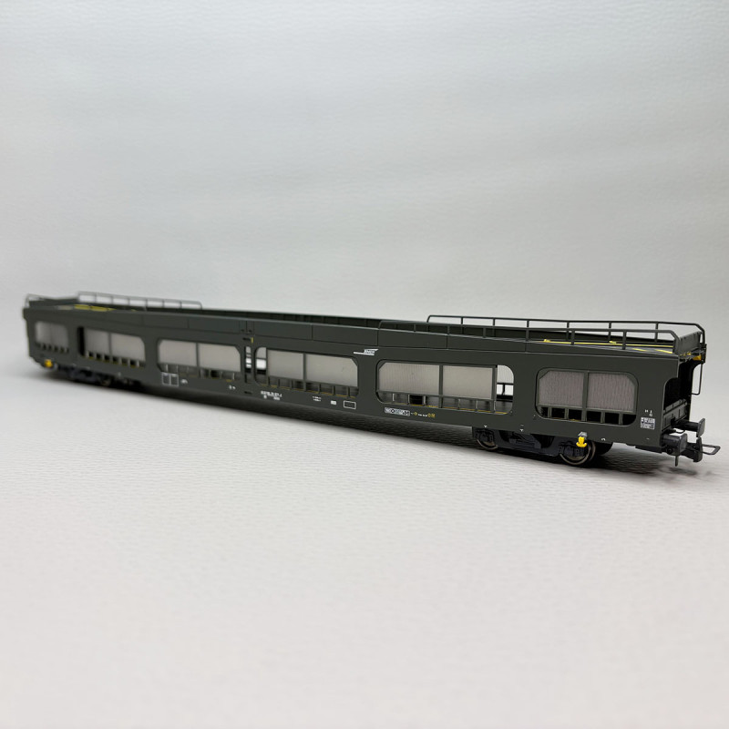 Fourgon porte-autos DEV DD 66, logo allongé jaune encadré, SNCF, ep. IV - Alsace Modélisme