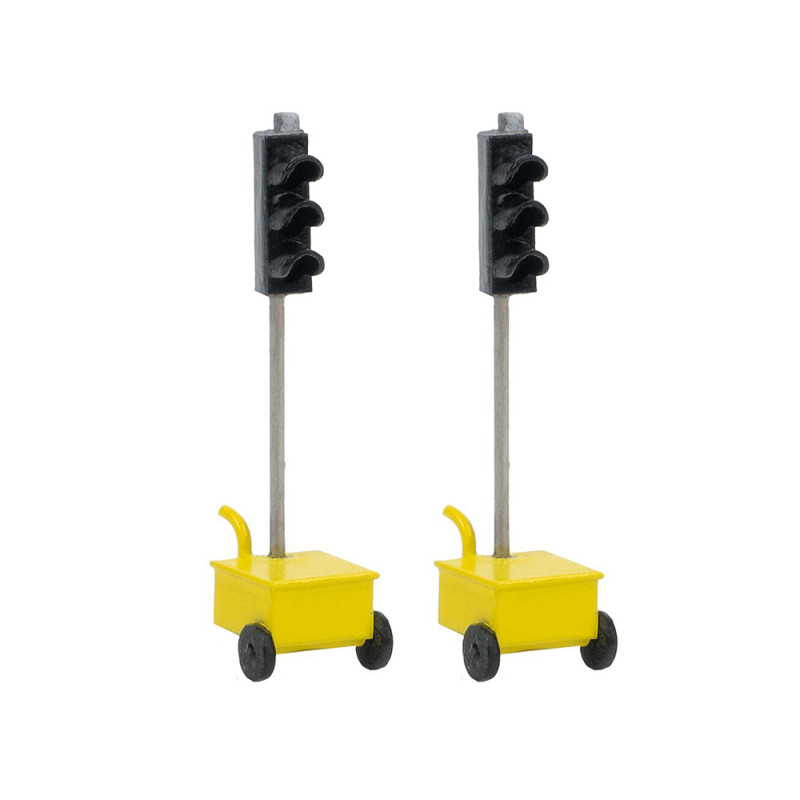 2 feux de signalisation de chantier - Faller 161842 - HO 1/87