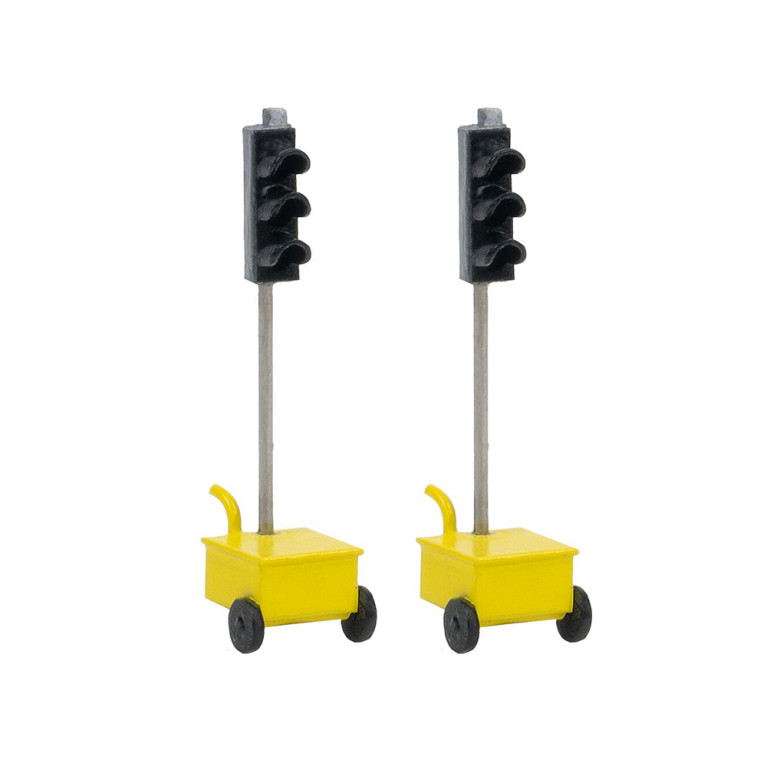 2 feux de signalisation de chantier - Faller 161842 - HO 1/87