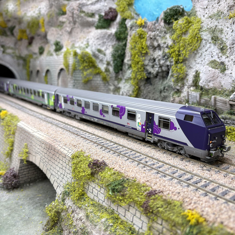 Lsmodels 41251AC - 3 voitures, Vtu réversible, B11tu, A10tuh, B6t2uxh, Région Haute Normandie, SNCF