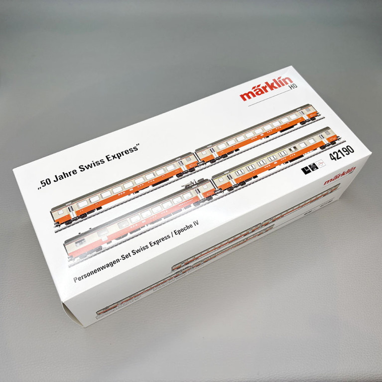 4 voitures voyageurs type EWIII, "Swiss Express", SBB CFF FFS - MARKLIN 42190