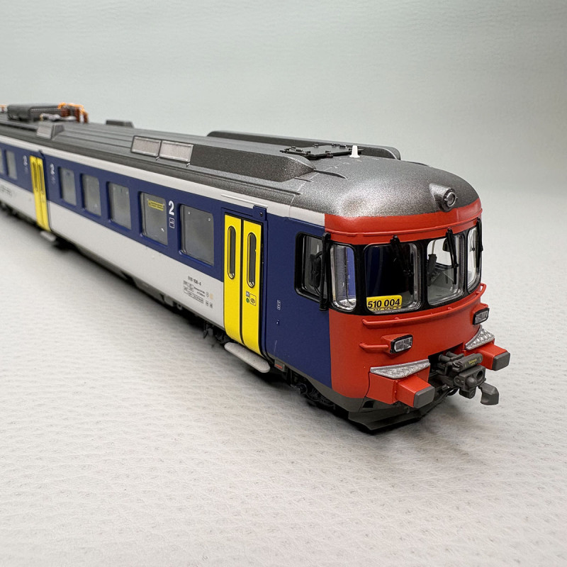 Automotrice RABDe 12/12, N°510 004-5, 3 éléments, SBB-CFF-FFS - PIKO 97254