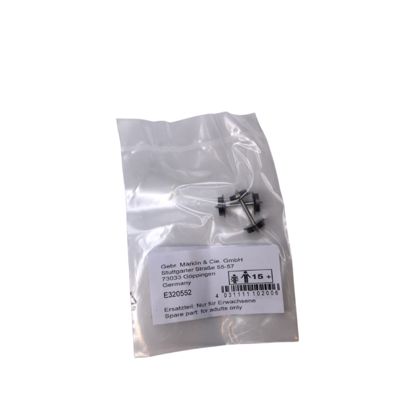 Paire d'essieux, 2 Rails, DC - MARKLIN/TRIX E320552 - HO 1/87