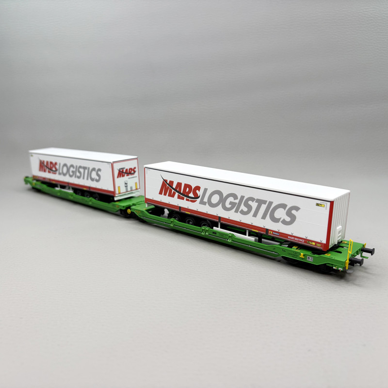 Wagon à double poche Sdggmrss, T3000e, "MarsLogistics", CFL Cargo, Ep. VI - TRIX 24473