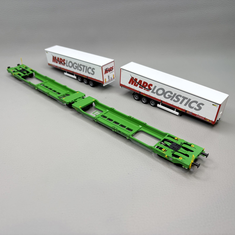 Wagon à double poche Sdggmrss, T3000e, "MarsLogistics", CFL Cargo, Ep. VI - TRIX 24473