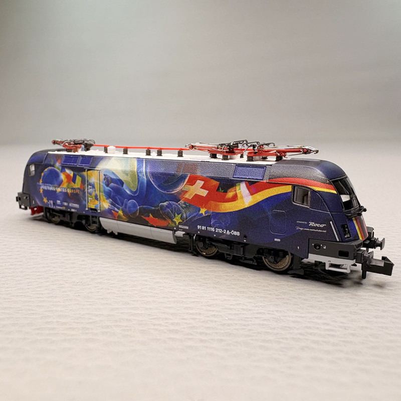 Locomotive électrique 1116 212-2, "Football Vereint Europe", ÖBB - FLEISCHMANN 7560070