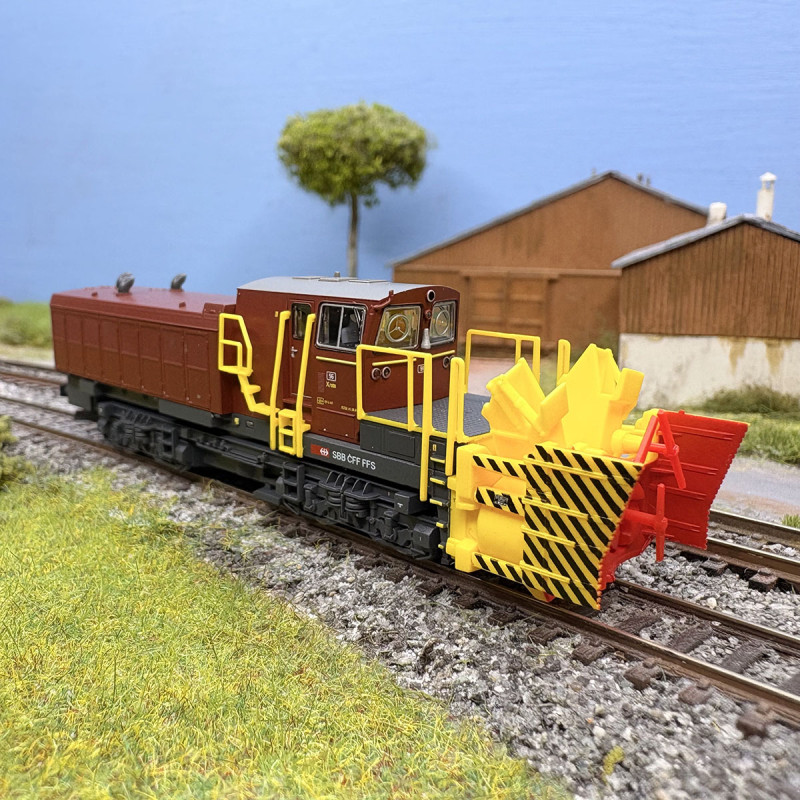 Locomotive souffleuse à neige rotative "Beilhack", SBB, Ep. V et VI, digital son - FLEISCHMANN 7370021 - N 1/160