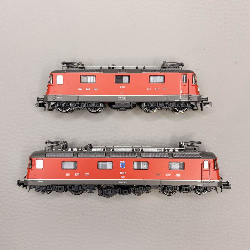 Locomotives double traction Re 10/10, Re 6/6 11672 + Re 4/4 III 11361, SBB - FLEISCHMANN 7570049