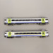 2 voitures voyageurs du "Goldenpassline", train Express, BLS - MINITRIX 18294