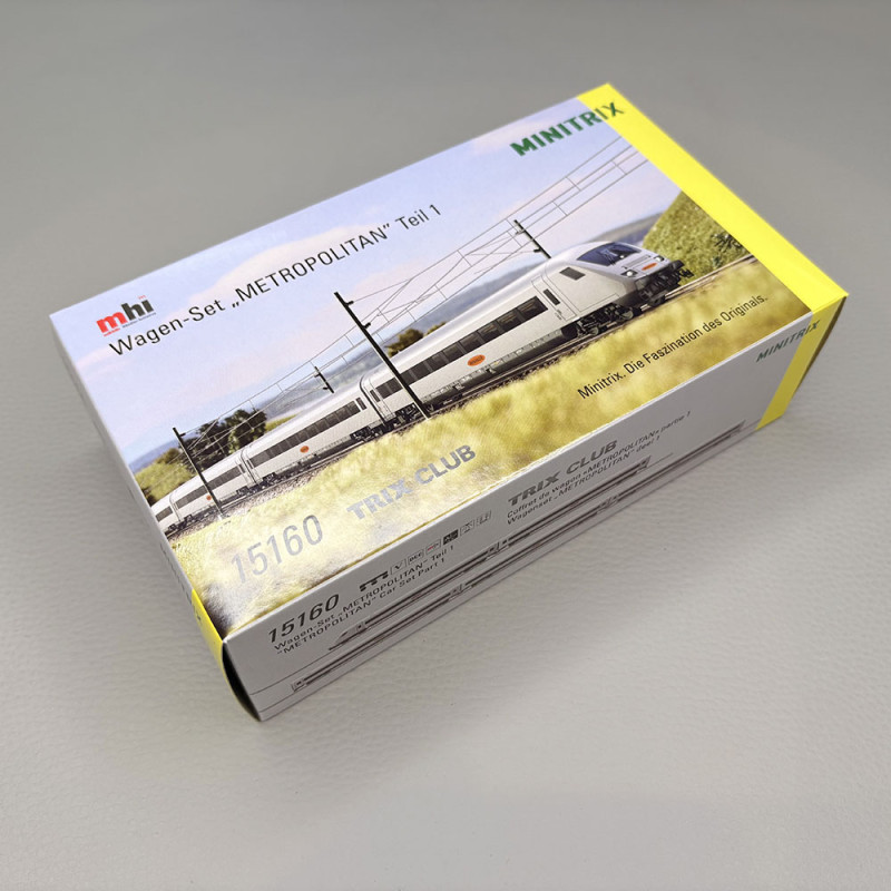 5 voitures dont pilote, "Metropolitan Express", DB - MINITRIX 15160