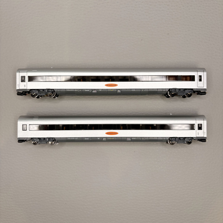 2 voitures dont pilote, "Metropolitan Express", DB - MINITRIX 15161