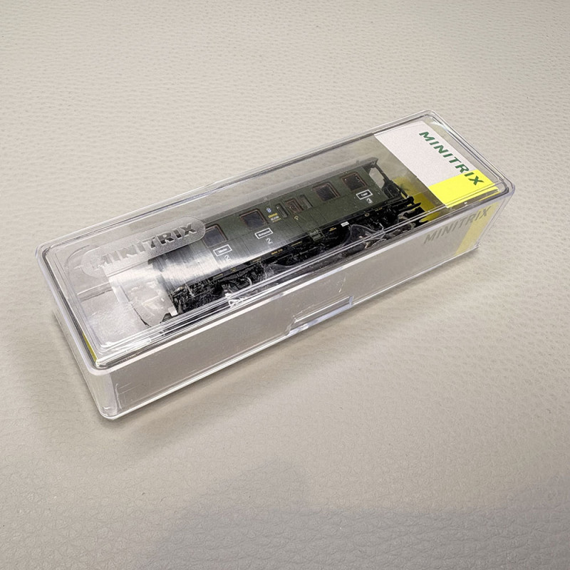 Voiture voyageurs type BCi, 2 essieux, DRB GV Bay. - MINITRIX 18962