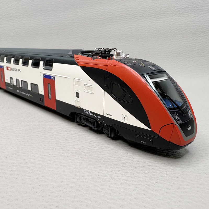 Train RABe 502 221-0, à 2 étages, 8 éléments, SBB CFF FFS - ROCO 7700007