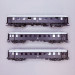 3 voitures voyageurs de type Bau, "ex-DRG", MAV - ROCO 6200132