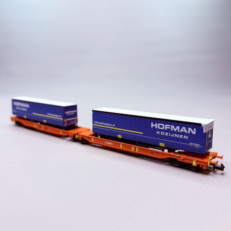 Wagon double poche type Sdggmrs T2000, "Hofman", Wascosa  - Fleischmann 6660118