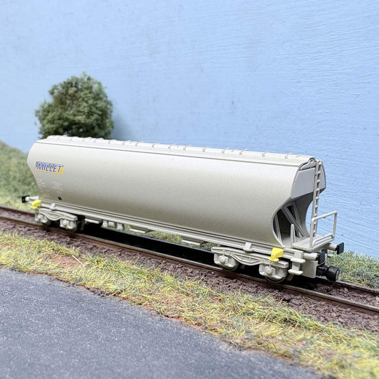 Wagon trémie céréalier, "Millet", SNCF, Ep. IV et V - AZAR MODELS W01-MI1 - Z 1/220