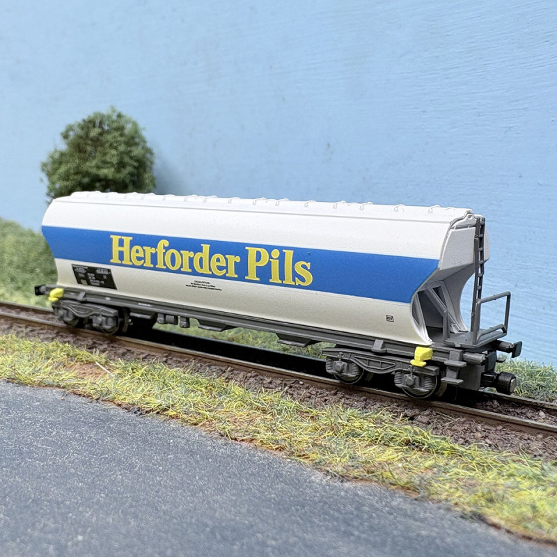 Wagon trémie céréalier, "Herforder Pils", SNCF, Ep. IV et V - AZAR MODELS W01-HP - Z 1/220