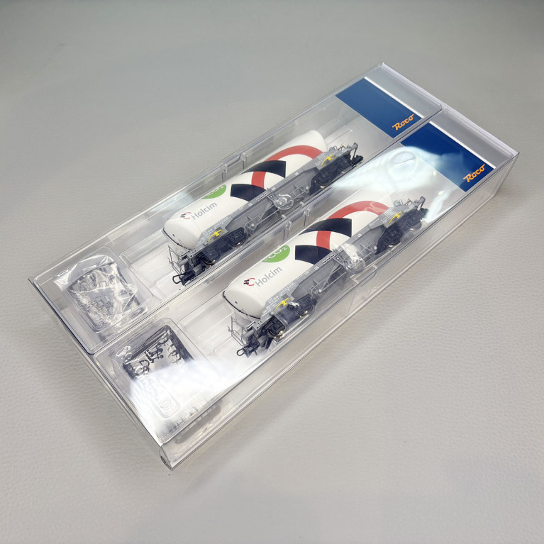 2 wagons silo, type Uacns, Holcim - ROCO 6600192
