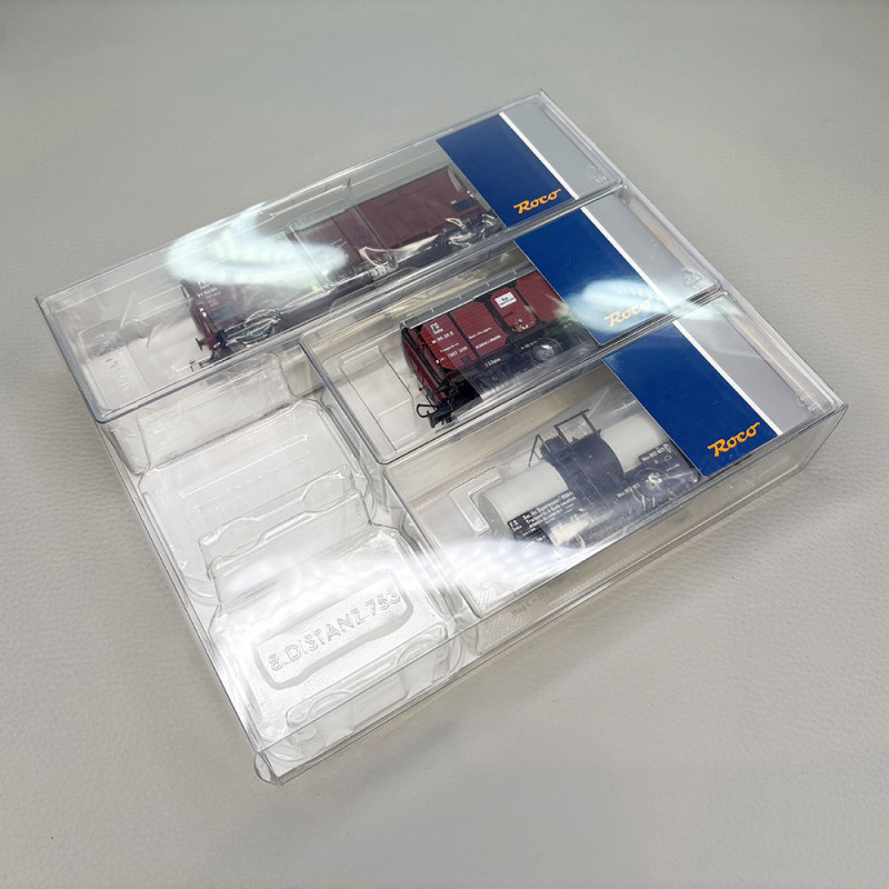 3 wagons marchandises ligne secondaire, FS - ROCO 6600229