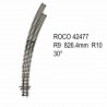 Rail aiguillage courbe droit R9 R10  30 degrés code 83 -HO-1/87-ROCO 42477