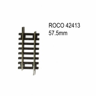 Rail droite 57.5mm  code 83 -HO-1/87-ROCO 42413