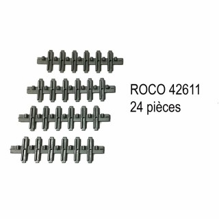 24 éclisses isolantes Rocoline code 83 -HO-1/87-ROCO 42611