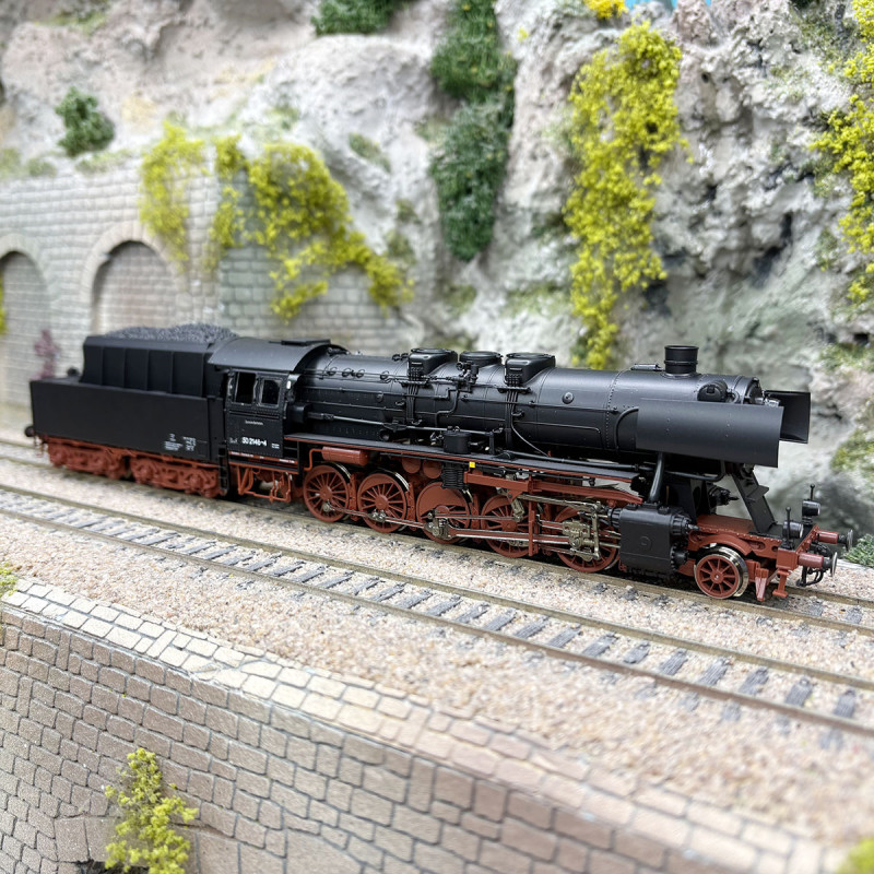 Locomotive Fleischmann BR 78 – 2-3-2 Vapeur, Tender DB, époque 3, HO (noire, Neuve, Réf. 7078)