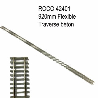 Rail flexible 920mm traverse béton code 83 -HO-1/87-ROCO 40401