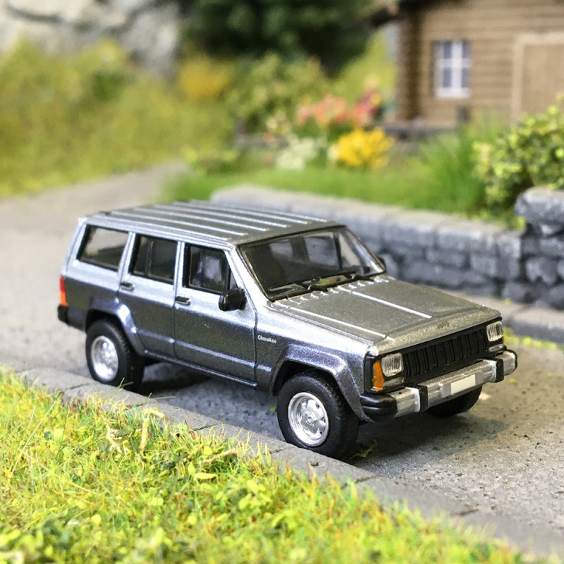 Jeep, Cherokee XJ, gris, 1984 - PCX 871150 - HO 1/87