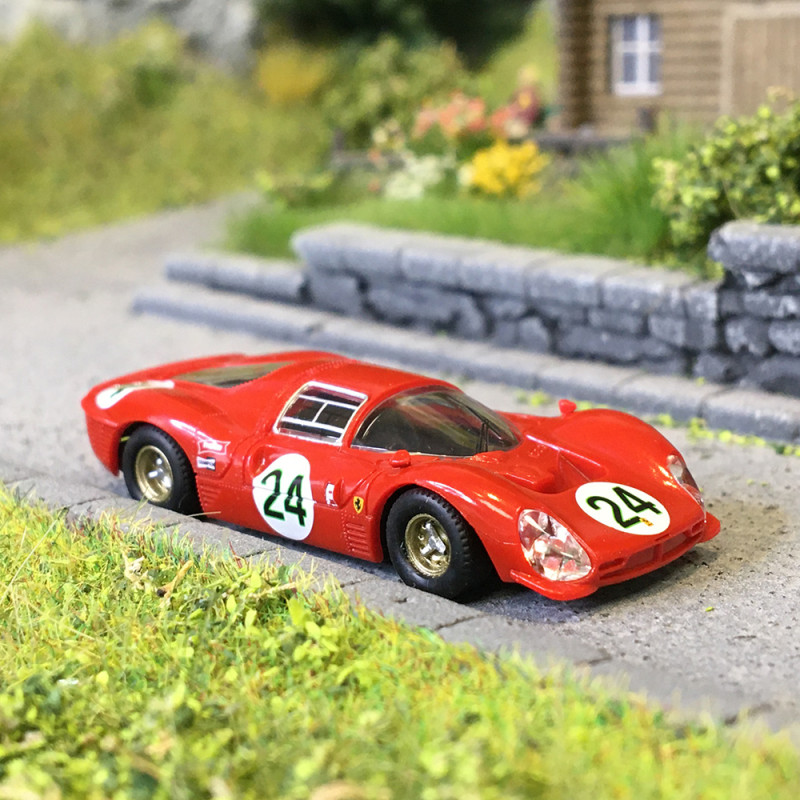 Ferrari 330, P4 Spider, n°24, 24H de Daytona, 1967, Mike Parkes, Ludovico Scarfiotti - BREKINA 22904 - HO 1/87