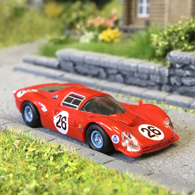 Ferrari 330, P4 Spider, n°26, 24H de Daytona, 1967, Pedro Rodriguez de la Vega, Jean Guichet - BREKINA 22905 - HO 1/87