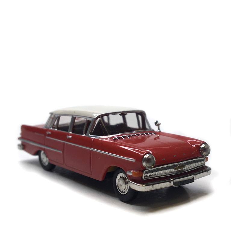 Opel Kapitän 2.6, rouge, blanc, 1959 - BREKINA 20812 - HO 1/87