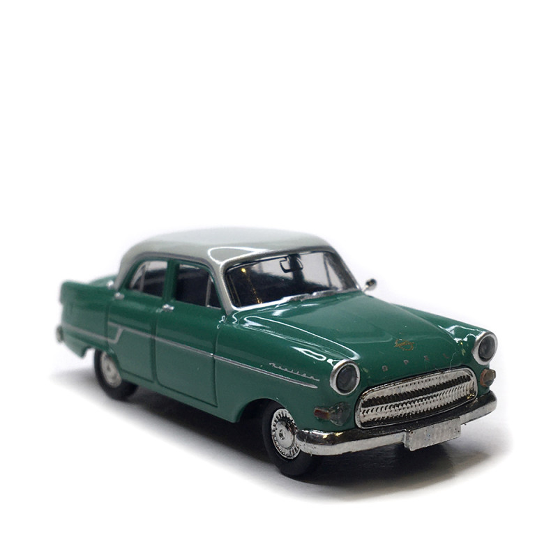 Opel Kapitän 2.6, vert, blanc, 1956 - BREKINA 20886 - HO 1/87