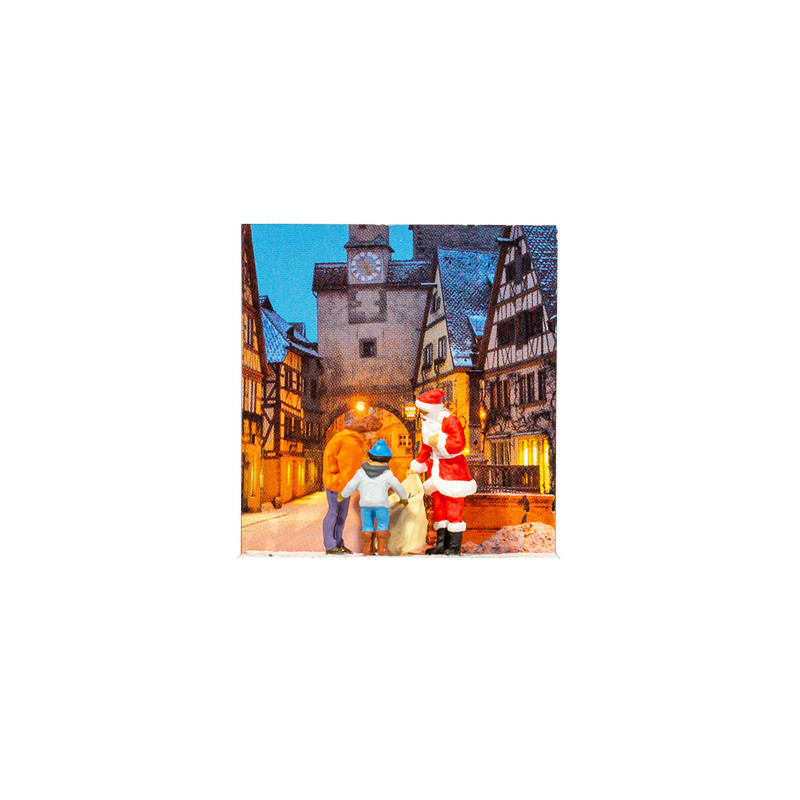 Le père Noël, 3 figurines - PREISER 99600 - HO 1/87