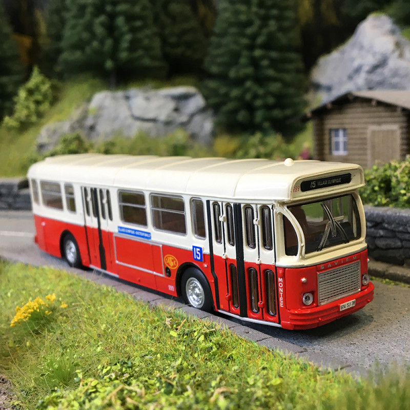 Autobus Saviem SC10, 0-4-4, Grenoble, SGTE ligne 15 - SAI 4380 - HO 1/87