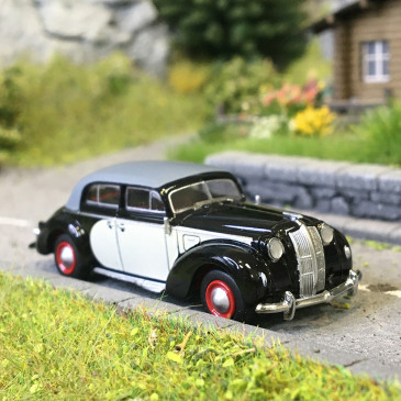 Opel Admiral, cabriolet fermé, noir, gris, 1938 - BREKINA 20459 - HO 1/87