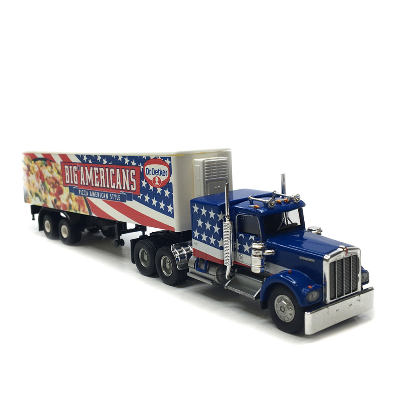 Semi-remorque, frigorifique, Kenworth W900, Dr. Oetker Big Americans, 1977 - BREKINA 86263 - HO 1/87