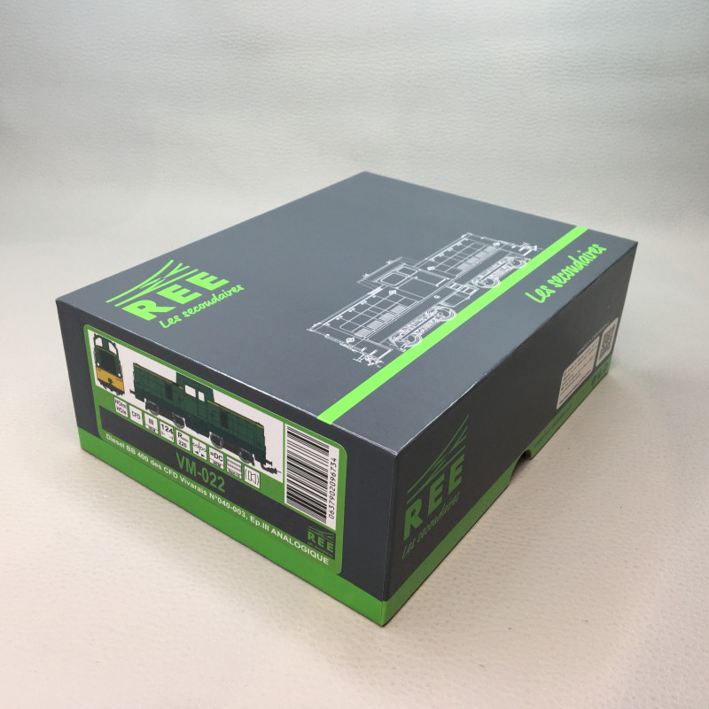 Locomotive diesel BB 400 du CFD Vivarais, n°040-003, Ep. III, modèle analogique - REE MODELES VM-022 - H0m