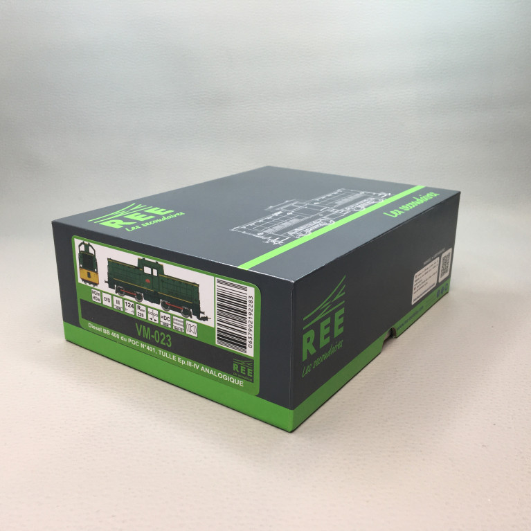 Locomotive diesel BB 400 du Paris-Orléans-Corrèze, CFD,n°401, Ep. III-IV, modèle analogique - REE MODELES VM-023 - H0m, H0e