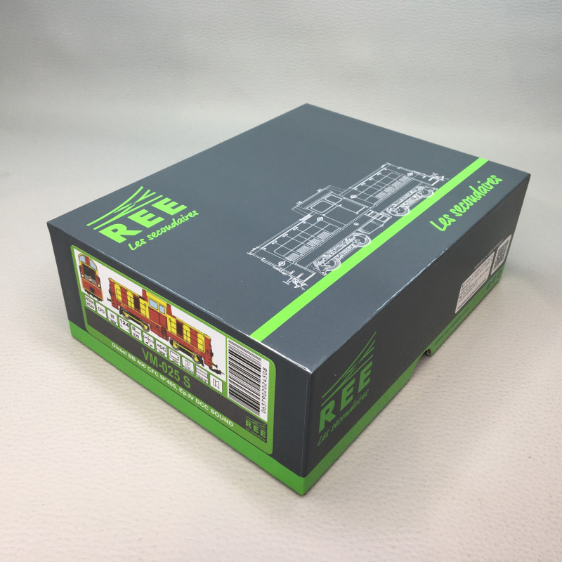 Locomotive diesel BB 400 chemin de fer de Corse, couleur d'origine, CFD, n°405, Ep. III - REE MODELES VM-025 - H0m/H0e - 1/87