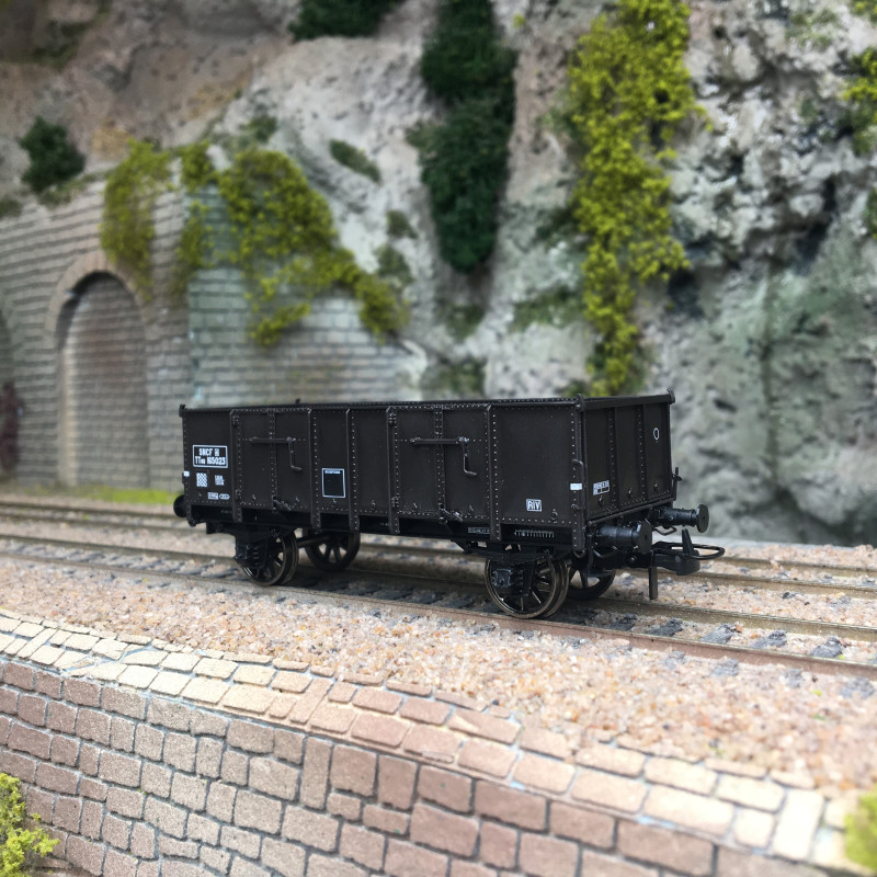 Wagon tombereau Ludwigshafen caisse métallique, 165 023, SNCF, Ep. III - REE MODELES WB917 - HO 1/87
