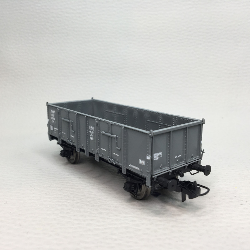 Wagon tombereau Ludwigshafen caisse métallique, 34 705, CFL, Ep. III - REE MODELES WB919 - HO 1/87