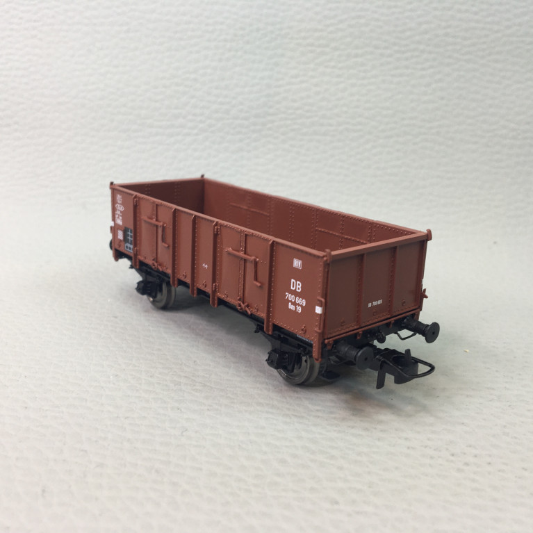 Wagon tombereau Ludwigshafen caisse métallique, 700 669 Om19, DB, Ep. III - REE MODELES WB927 - HO 1/87