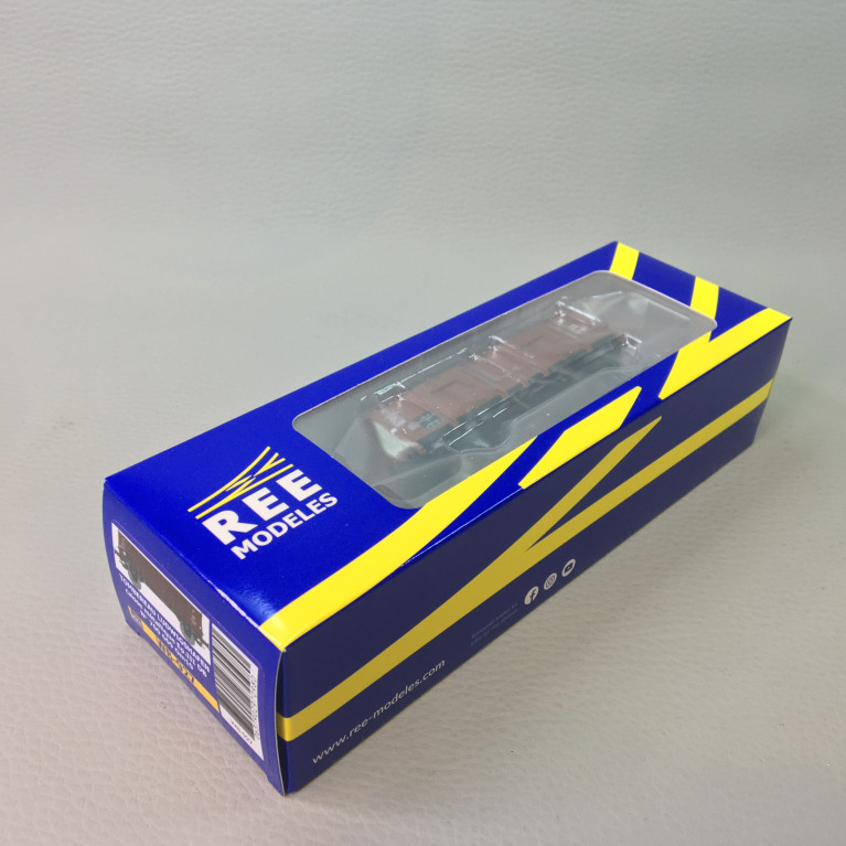 Wagon tombereau Ludwigshafen caisse métallique, 700 669 Om19, DB, Ep. III - REE MODELES WB927 - HO 1/87