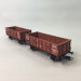 Coffret de 2 Wagons tombereaux Ludwigshafen caisse métallique, 34120 Om, 34199 Om, DR, Ep. III - REE MODELES WB928 - HO 1/87