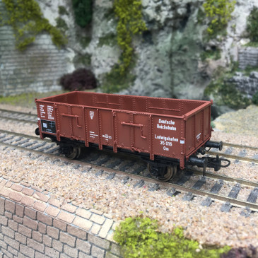 Wagon tombereau Ludwigshafen caisse métallique, 35 016 Om, DR, Ep. III - REE MODELES WB929 - HO 1/87
