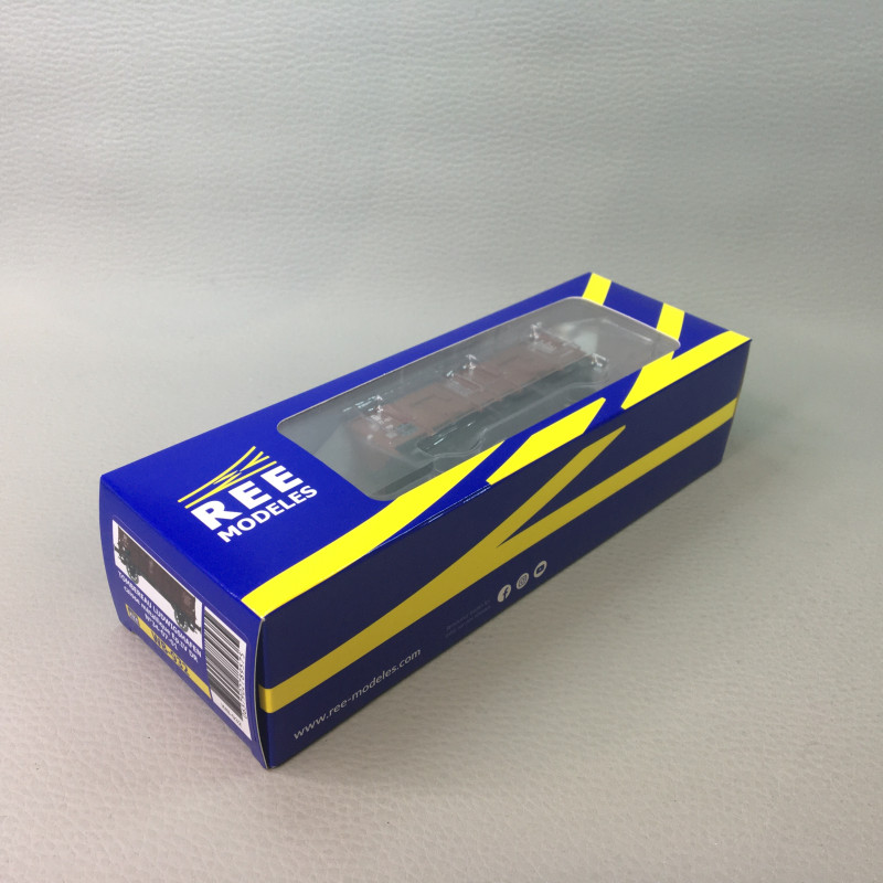 Wagon tombereau Ludwigshafen caisse métallique, 34-07-01, DR, Ep. IV - REE MODELES WB932 - HO 1/87