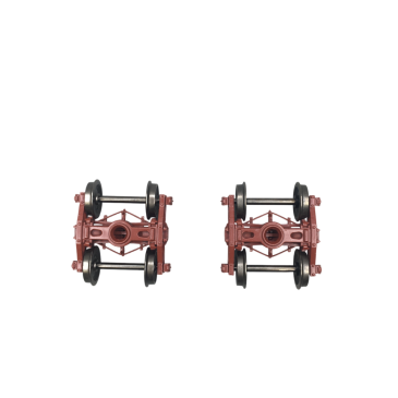 Set 2 bogies Diamond TP Bruns, Roues pleines - REE XB-109-H-02 - HO 1/87